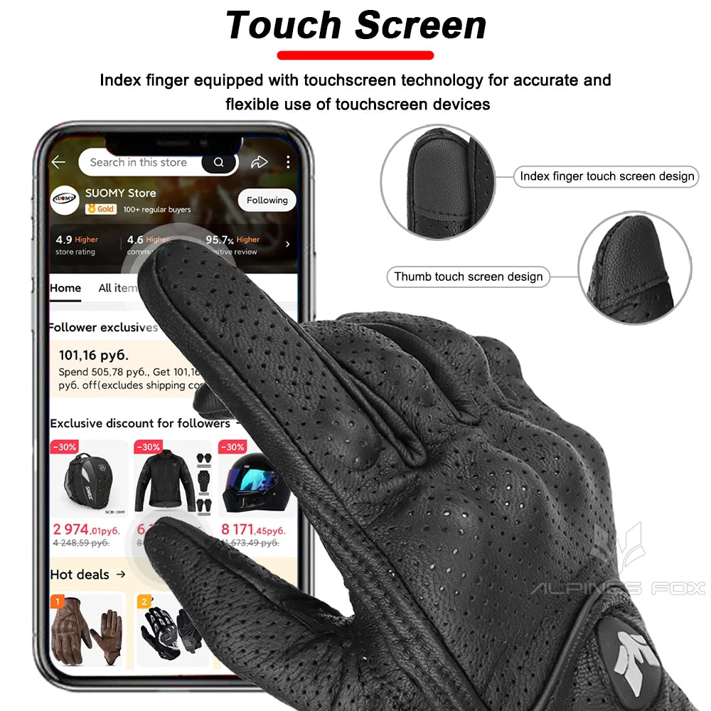Vintage Leather Motorcycle Gloves™