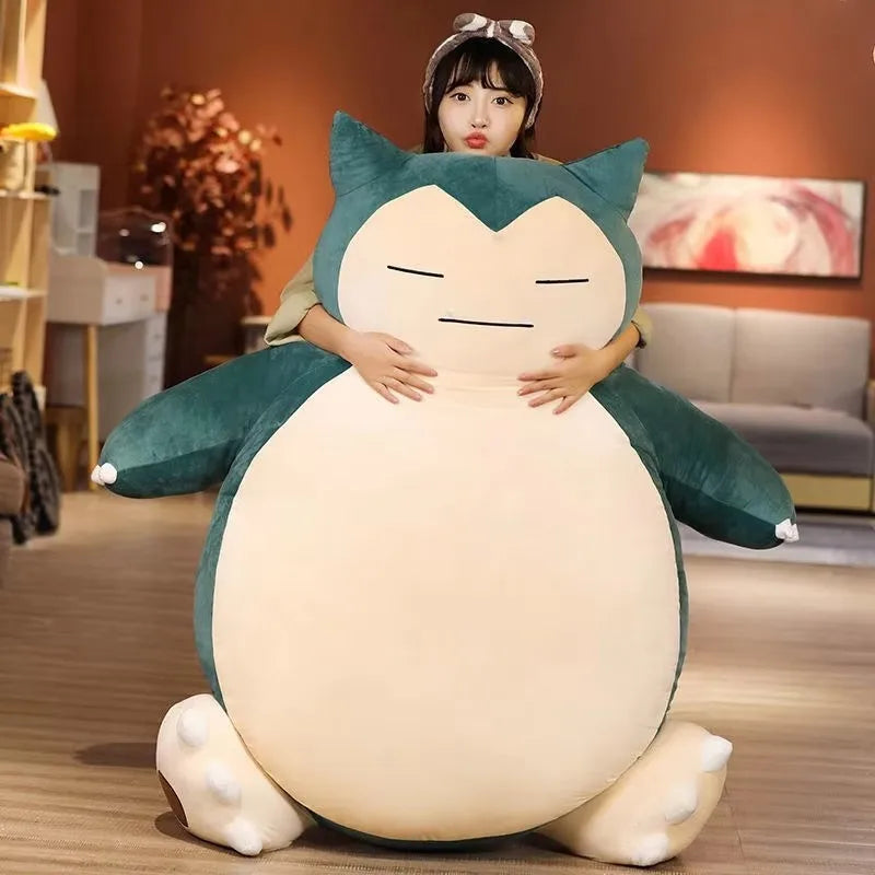 200/150cm Aoger Giant Snorlax Plush Toys Kawaii Soft Snorlax Leather Shell Plushie NO Filling Pillow Gifts For Children Pokemon