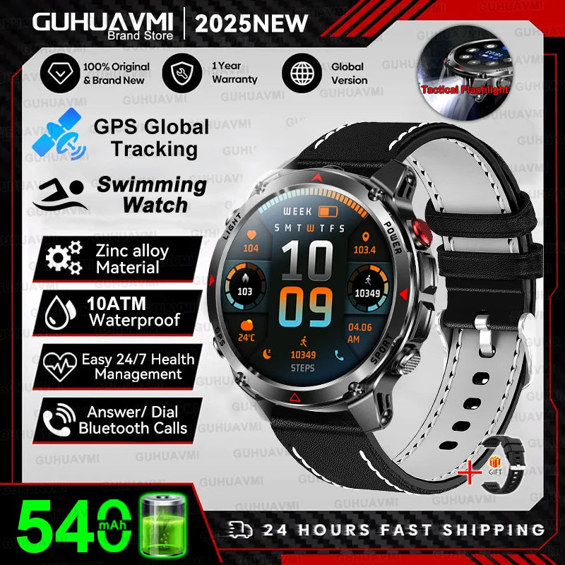 T-REX3 Men GPS Outdoor Sports SmartWatch Military quality AMOLED HD Screen Display Heart Rate BT Call 10ATM Waterproof Bracelet